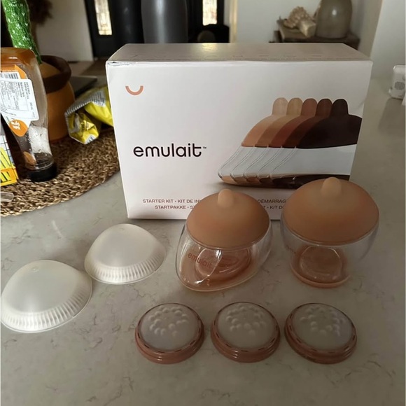 Natural Baby Bottle Set - Cream and Tan - Picture 2 of 3